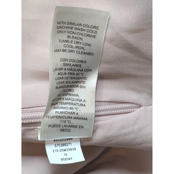 WHBM Floral Ruffle Blouse Pink Sleeveless V Neck Top Size 12 NWT Fairy Feminine - Picture 9 of 11